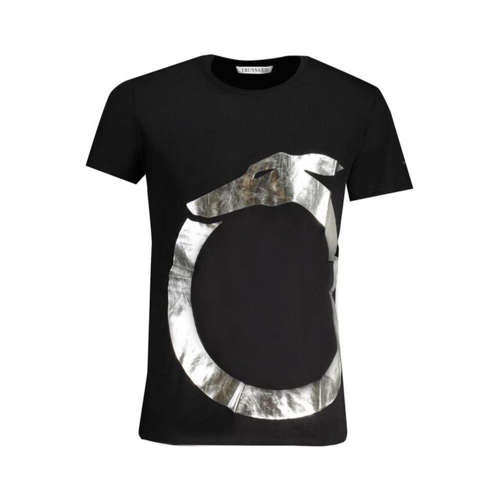 Trussardi Black Cotton Men Men's T-Shirt